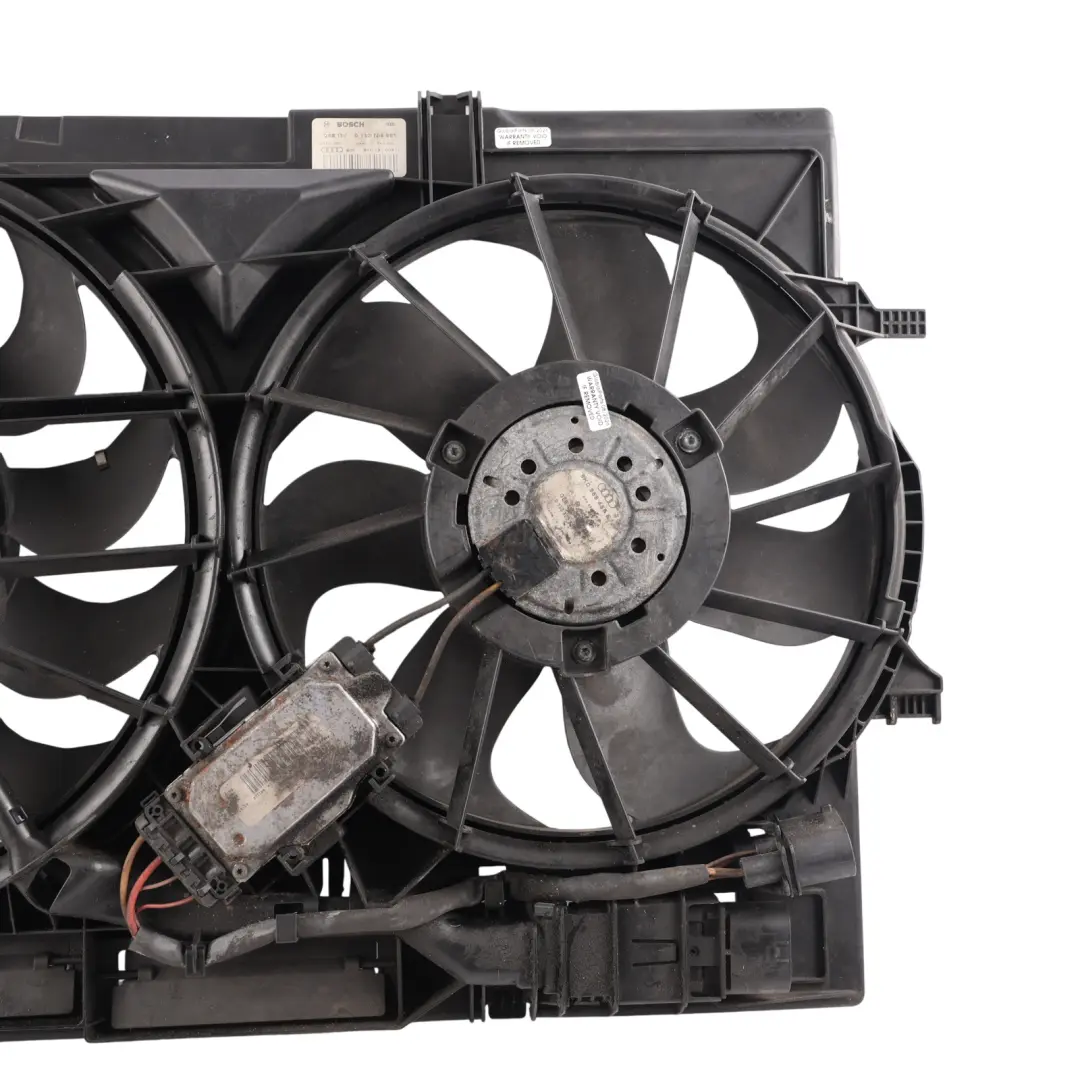 Audi S5 8T Engine Cooling Radiator Double Coolant Fan Diesel - SKU 8K0121207D - Part number 8K0121207D