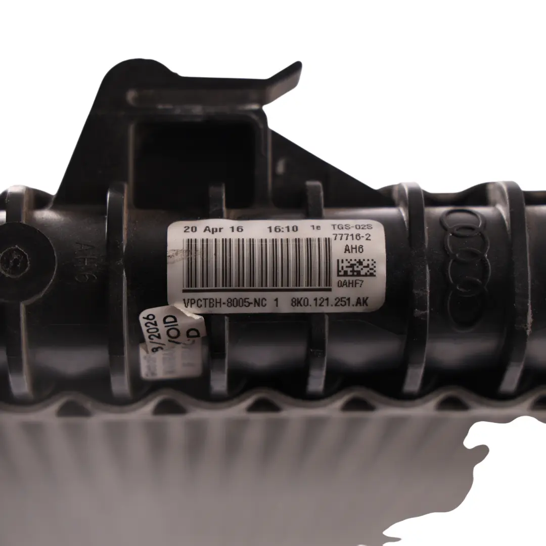 Audi A4 B8 A5 8T Q5 8R Coolant Radiator Engine Cooling Unit - SKU 8K0121251AK - Part number 8K0121251AK