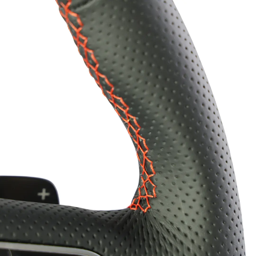 Audi A4 B8 A5 8T Steering Wheel S-Line NEW Black Leather Red Threads - SKU 8K0419091BC-2 - Part number 8K0419091BC