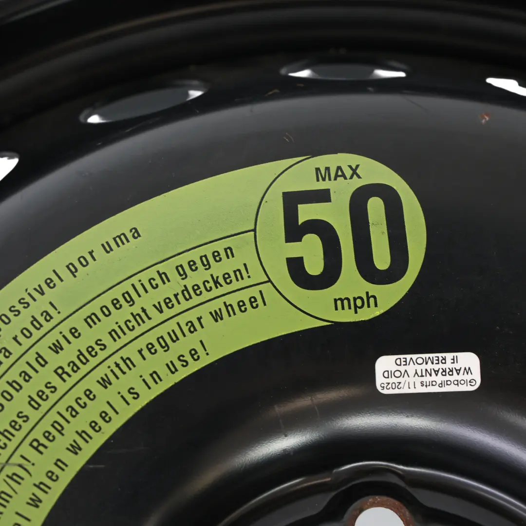 Ersatz Stahl Felge Schwarz 19" 4J ET:29 für Audi A4 B8 A5 8T mit Teilenummer 8K0601027B Audi A4 B8 A5 8T Ersatz Stahl Felge Schwarz 19" 4J ET:29 - SKU 8K0601027B-2 - Teilenummer 8K0601027B