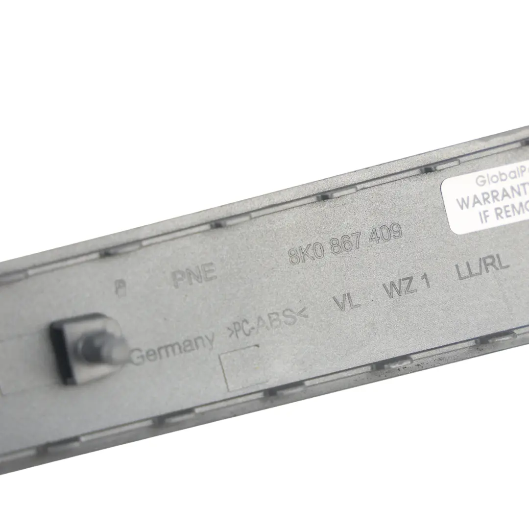 Audi A4 B8 Listwa Dekor Boczka Drzwi Aluminium Przedni Lewy - SKU 8K0867409-1 - Numer Części 8K0867409