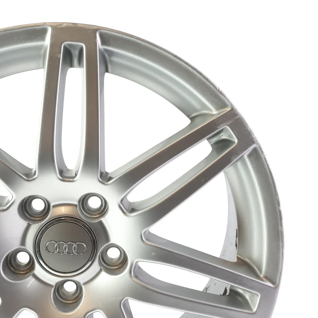 Rim Alloy Silver 18" 7,5J ET:54 to Audi A3 8P Wheel with Part number 8P0601025BA Audi A3 8P Wheel Rim Alloy Silver 18" 7,5J ET:54 - SKU 8P0601025BA-6 - Part number 8P0601025BA