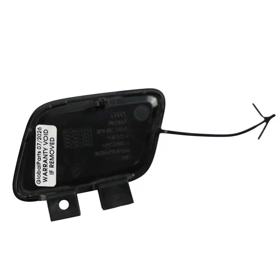 Audi A3 8P Front Bumper Tow Eye Hook Cover Cap Brilliant Black - Y9B - SKU 8P0807241C-BBL - Part number 8P0807241C