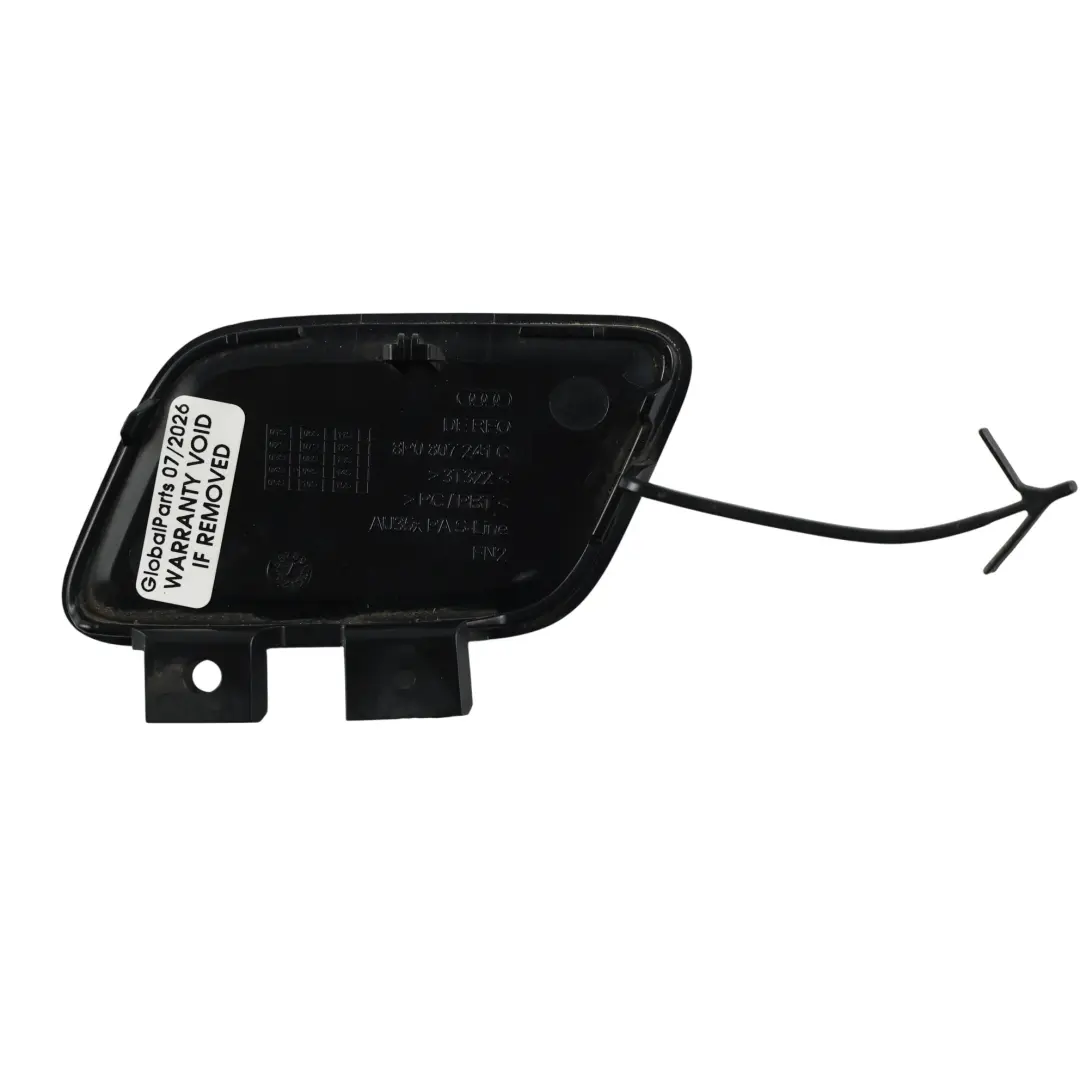 Audi A3 8P Stoßstange Vorne Abschleppöse Kappe Brillantschwarz Y9B - SKU 8P0807241C-BBL - Teilenummer 8P0807241C