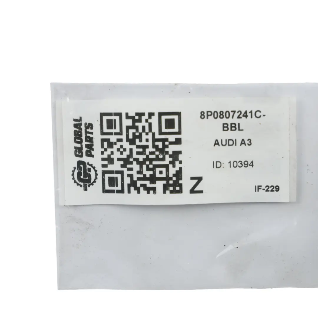 Audi A3 8P Stoßstange Vorne Abschleppöse Kappe Brillantschwarz Y9B - SKU 8P0807241C-BBL - Teilenummer 8P0807241C