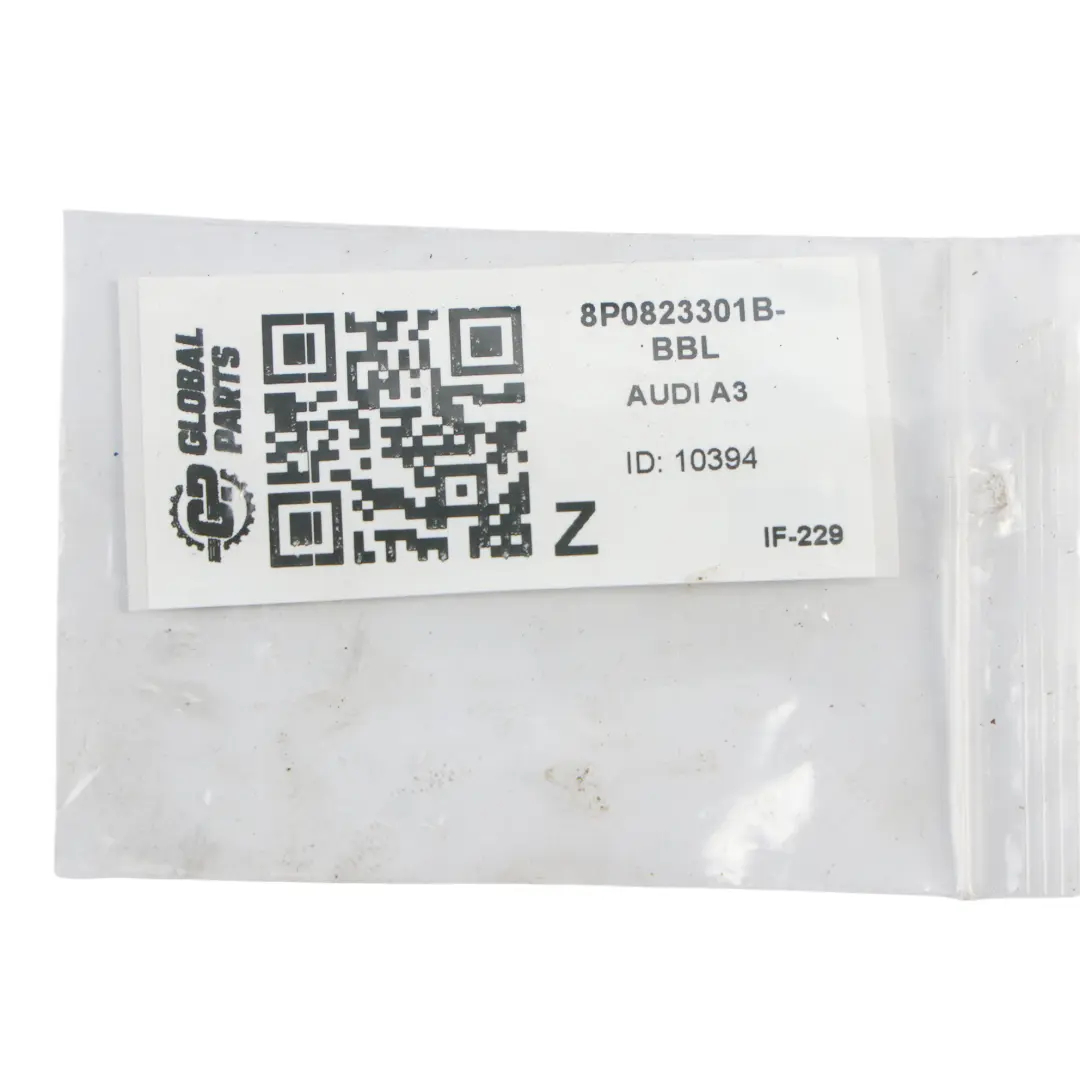 Audi A3 8P Cerniera Cofano Anteriore Sinistra Nero Brillante Y9B - SKU 8P0823301B-BBL - Numero di parte 8P0823301B