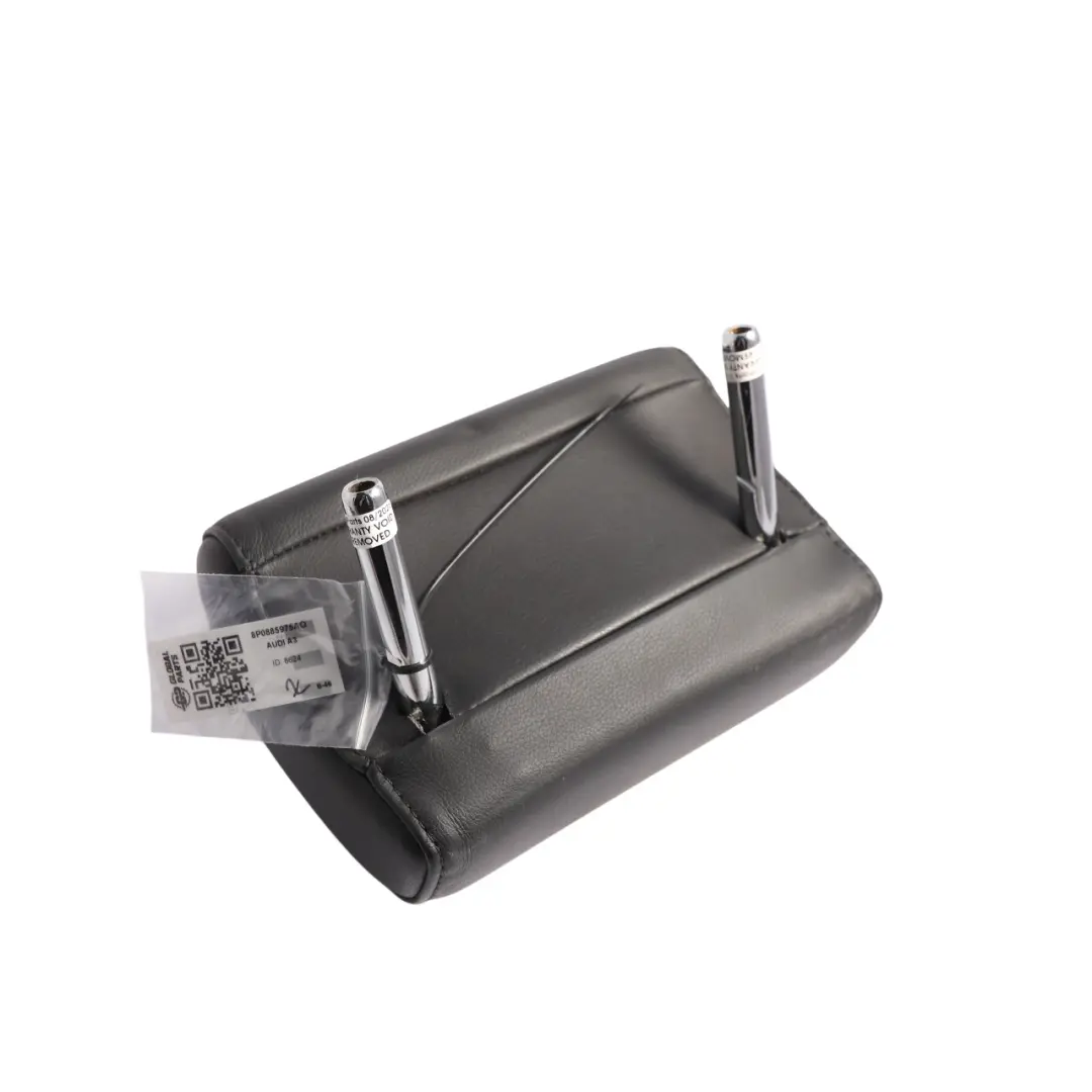 Audi A3 8P Rear Bench Centre Headrest Head Restraint Leather Black - SKU 8P0885975AQ - Part number 8P0885975AQ