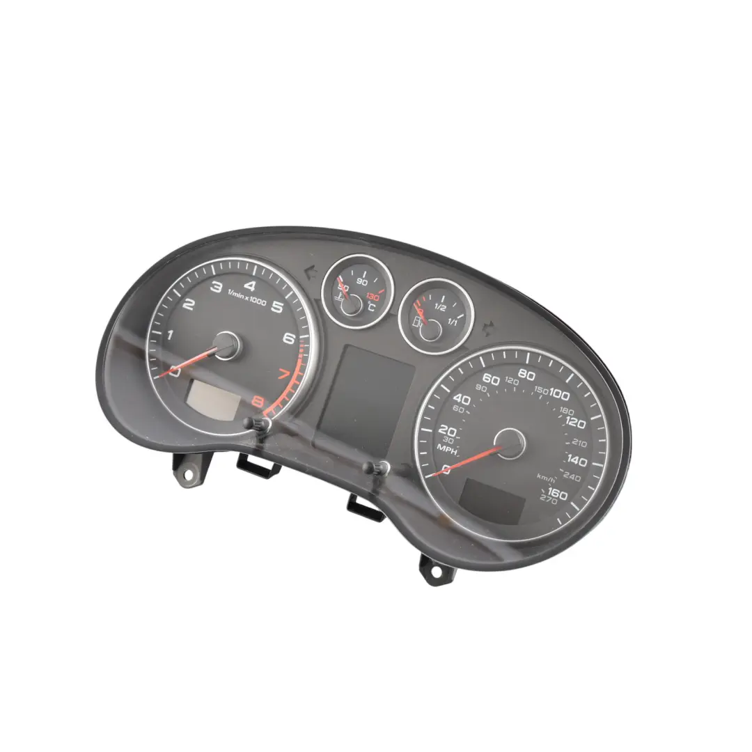 Audi A3 8P Instrument Cluster Speedo Clocks Petrol Engine Manual - SKU RHD-8P0920982EX - Part number 8P0920982EX