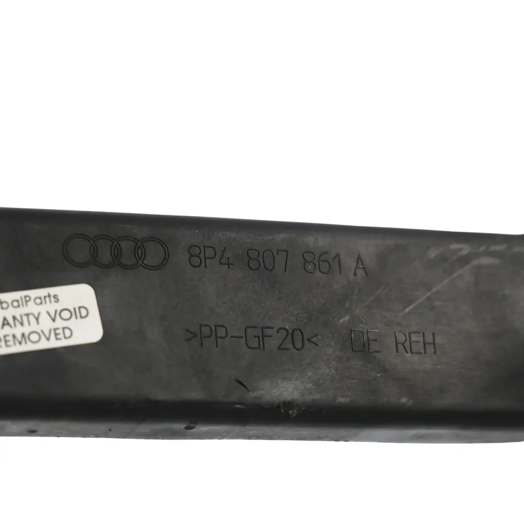 Audi A3 8P Rear Bumper Strip Mount Bracket Carrier Support - SKU 8P4807861B - Part number 8P4807861B