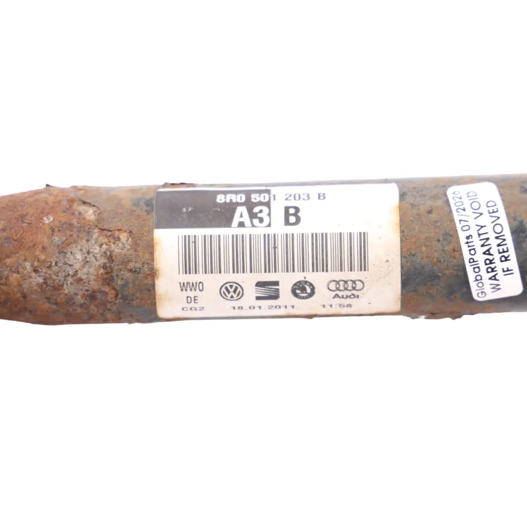 Audi Q5 8R Axle Driveshaft Drive Shaft Rear Left N/S 2.0 TDI Diesel - SKU 8R0501203B - Part number 8R0501203B