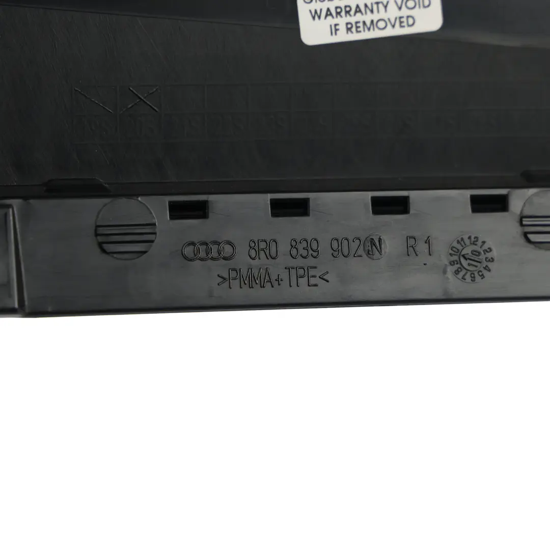 Audi Q5 8R Rear Door B-Pillar Trim Cover Panel Strip Black Right O/S - SKU 8R0839902N - Part number 8R0839902N