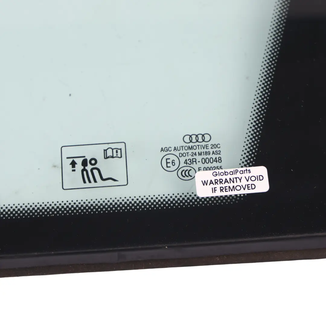 Audi Q5 8R Rear Door Window Triangle Glass AS2 Right O/S - SKU 8R0845300D - Part number 8R0845300D