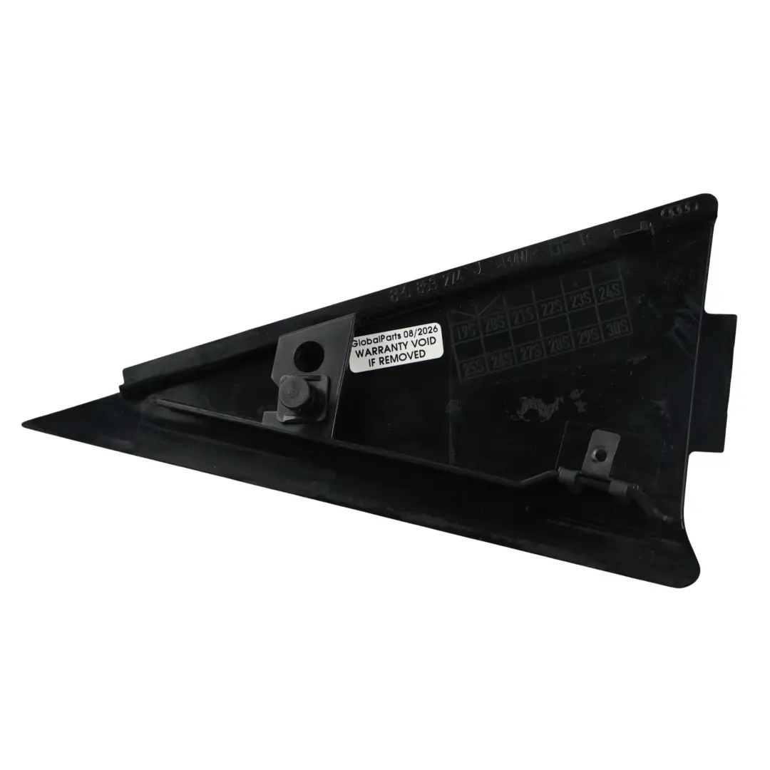 Audi Q5 8R Rear Door Window Triangle Trim Cover Panel Right O/S - SKU 8R0853274J - Part number 8R0853274J