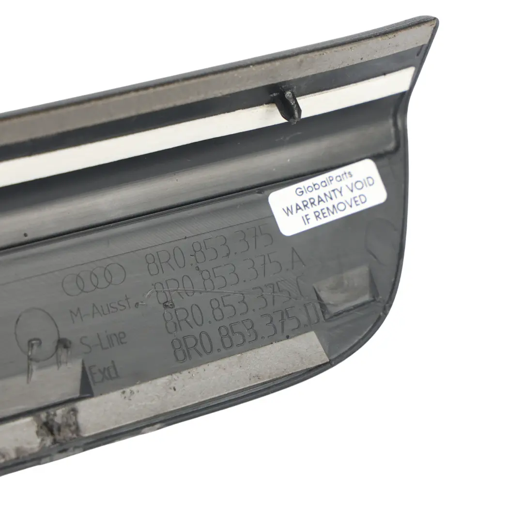 Audi Q5 8R Protezione Soglia Porta Posteriore S-Line Sinistra - SKU 8R0853375C - Numero di parte 8R0853375C