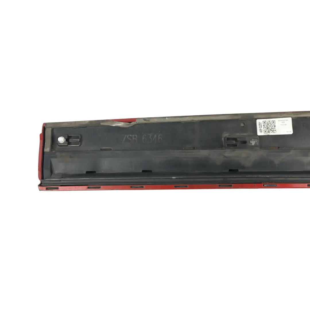 Door Trim Lower Strip Cover Right O/S Volcano Red Metallic - Y3M to Audi Q5 8R Rear with Part number 8R0853970B Audi Q5 8R Rear Door Trim Lower Strip Cover Right O/S Volcano Red Metallic - Y3M - SKU 8R0853970B-VRE - Part number 8R0853970B