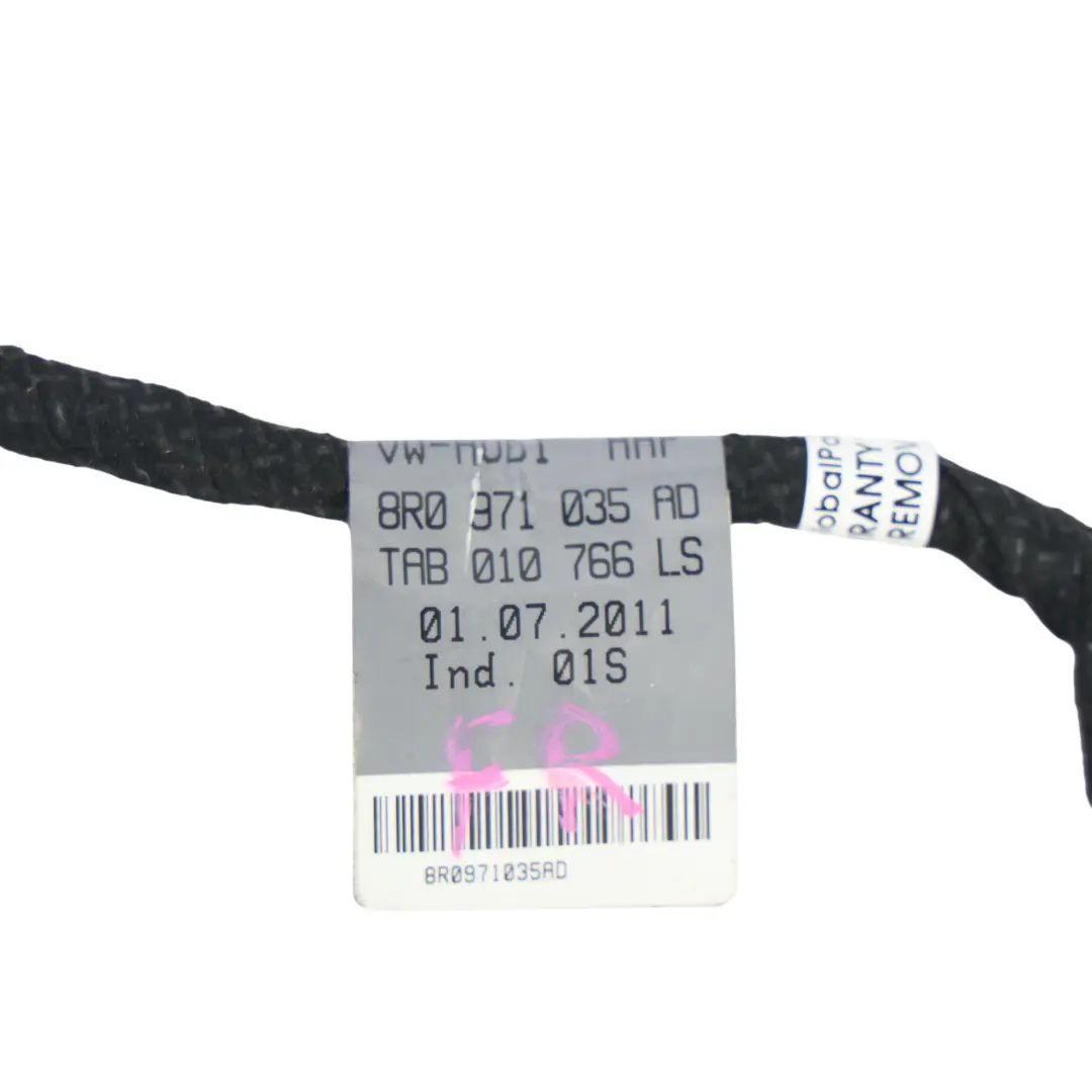 Cablaggio Elettrico Porta Anteriore Lato Guida per Audi Q5 8R con numero di parte 8R0971035AD Audi Q5 8R Cablaggio Elettrico Porta Anteriore Lato Guida - SKU 8R0971035AD - Numero di parte 8R0971035AD