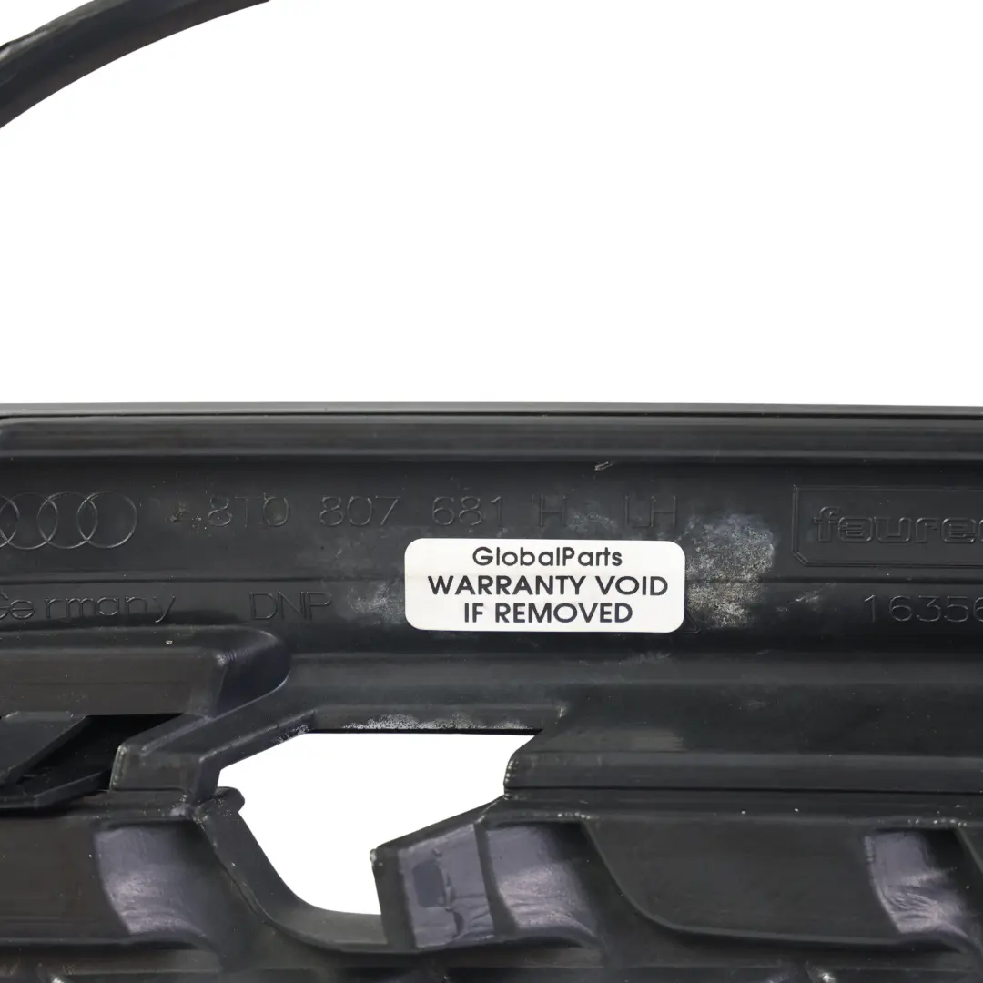 Audi A5 8T 8F Rejilla Antiniebla Parachoques Delantero Izquierdo - SKU 8T0807681H - Número de pieza 8T0807681H