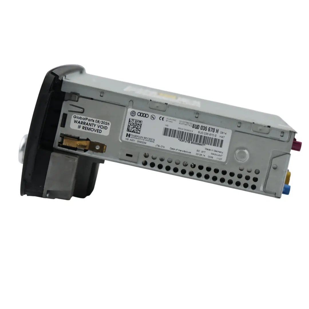 RSQ3 8U Multimedia Navigation Radio Player Head Unit MMI 3G+ to Audi with Part number 8U0035670H Audi RSQ3 8U Multimedia Navigation Radio Player Head Unit MMI 3G+ - SKU 8U0035670H - Part number 8U0035670H