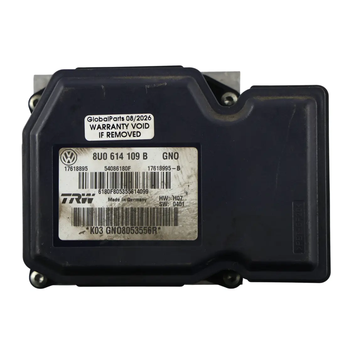 Audi RS Q3 8U ABS Pump Modulator Control Unit 2.5 TFSI Petrol - SKU 8U0614109B - Part number 8U0614109B