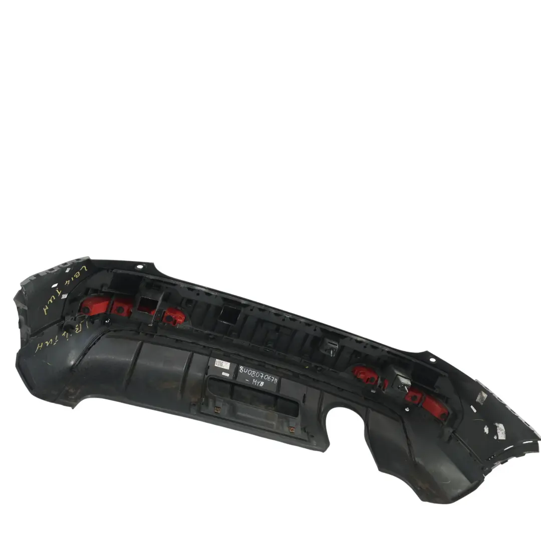 Bumper Trim Panel Covering Mythical Black Metallic - Y9T to Audi Q3 8U Rear with Part number 8U0807067B Audi Q3 8U Rear Bumper Trim Panel Covering Mythical Black Metallic - Y9T - SKU 8U0807067B-MYB - Part number 8U0807067B