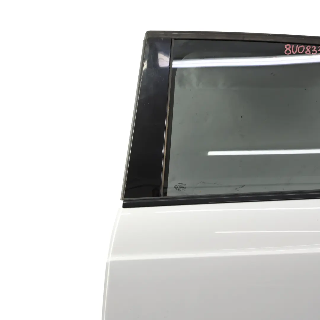 Audi Q3 8U Door Panel Rear Left N/S Glacier White Pearl - S9R - SKU 8U0833051B-MGW - Part number 8U0833051B