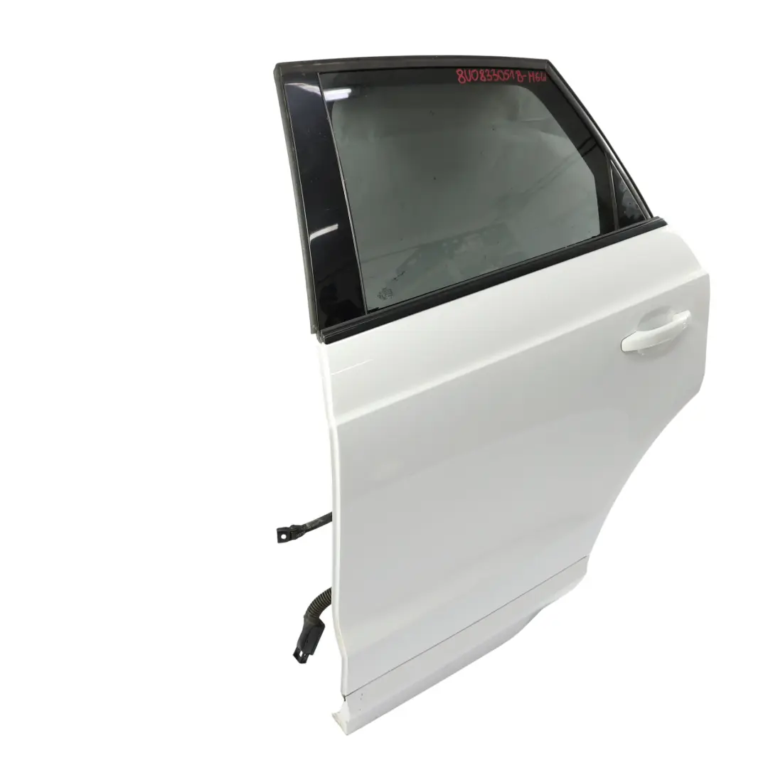 Audi Q3 8U Door Panel Rear Left N/S Glacier White Pearl - S9R - SKU 8U0833051B-MGW - Part number 8U0833051B