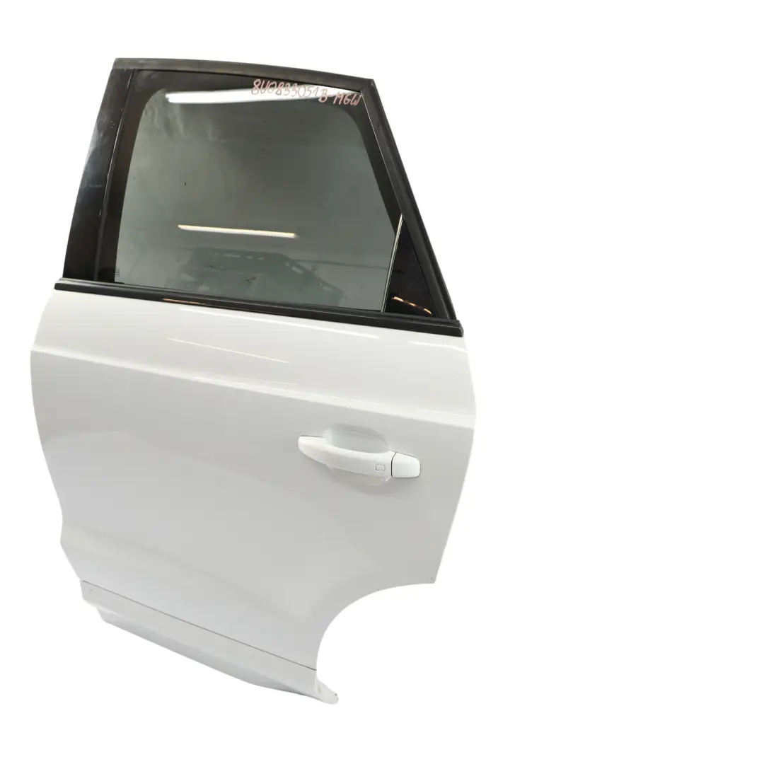 Audi Q3 8U Door Panel Rear Left N/S Glacier White Pearl - S9R - SKU 8U0833051B-MGW - Part number 8U0833051B