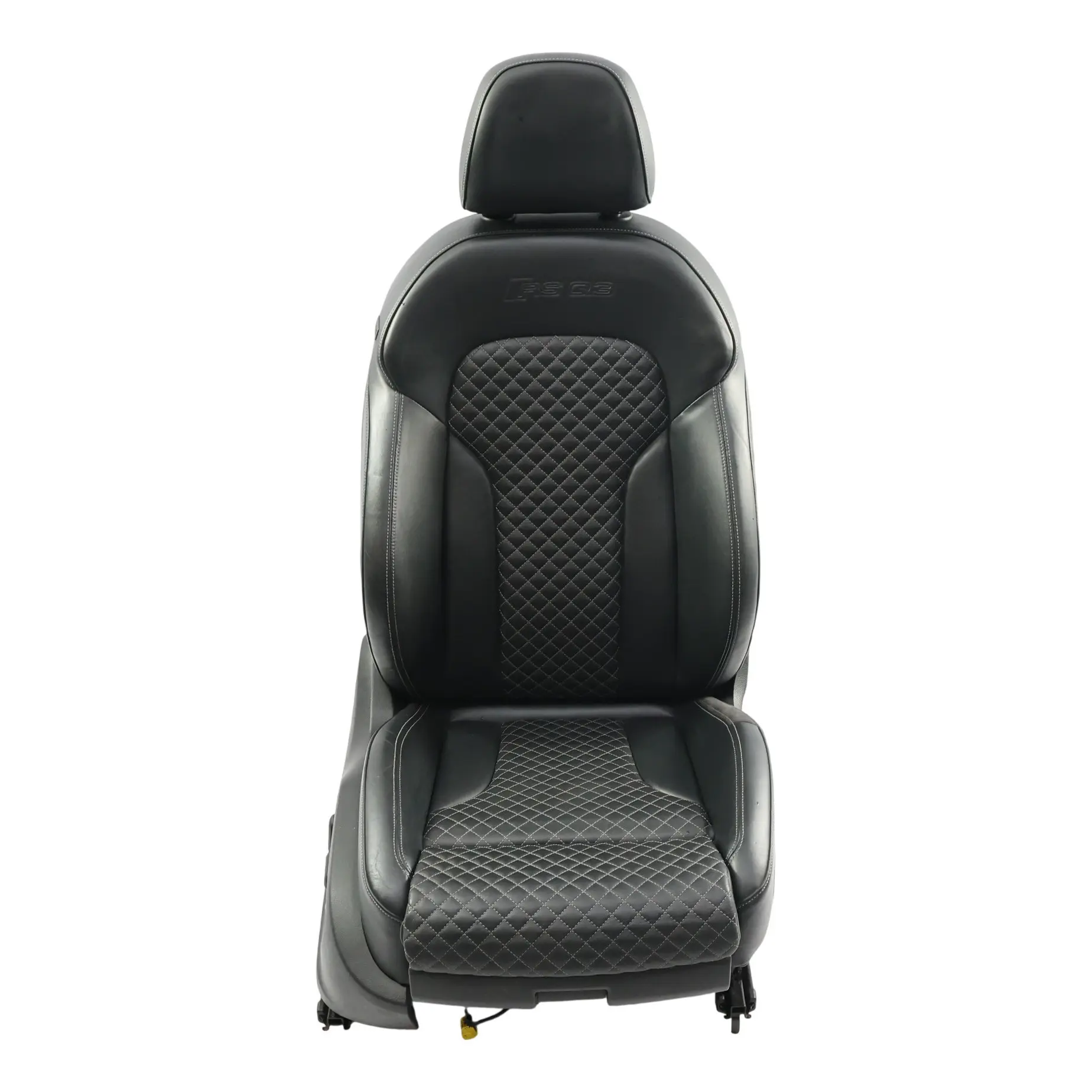 Audi RS Q3 8U Front Sport Seat Right O/S Nappa Leather Soul Black Electric