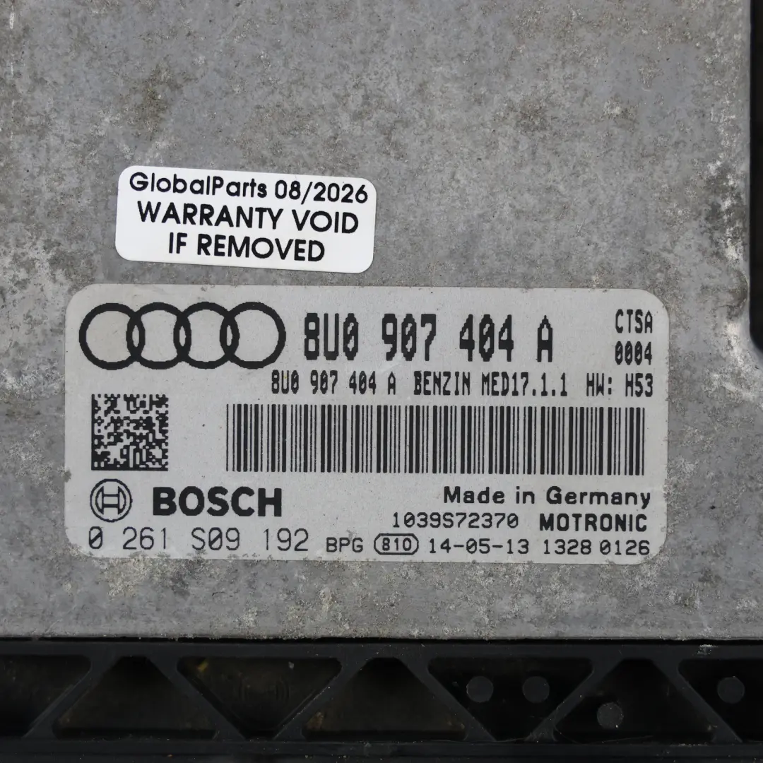 Audi RS Q3 8U 2.5 TFSI CTSA 310HP Quattro Motor Steuergerät - SKU 8U0907404A - Teilenummer 8U0907404A