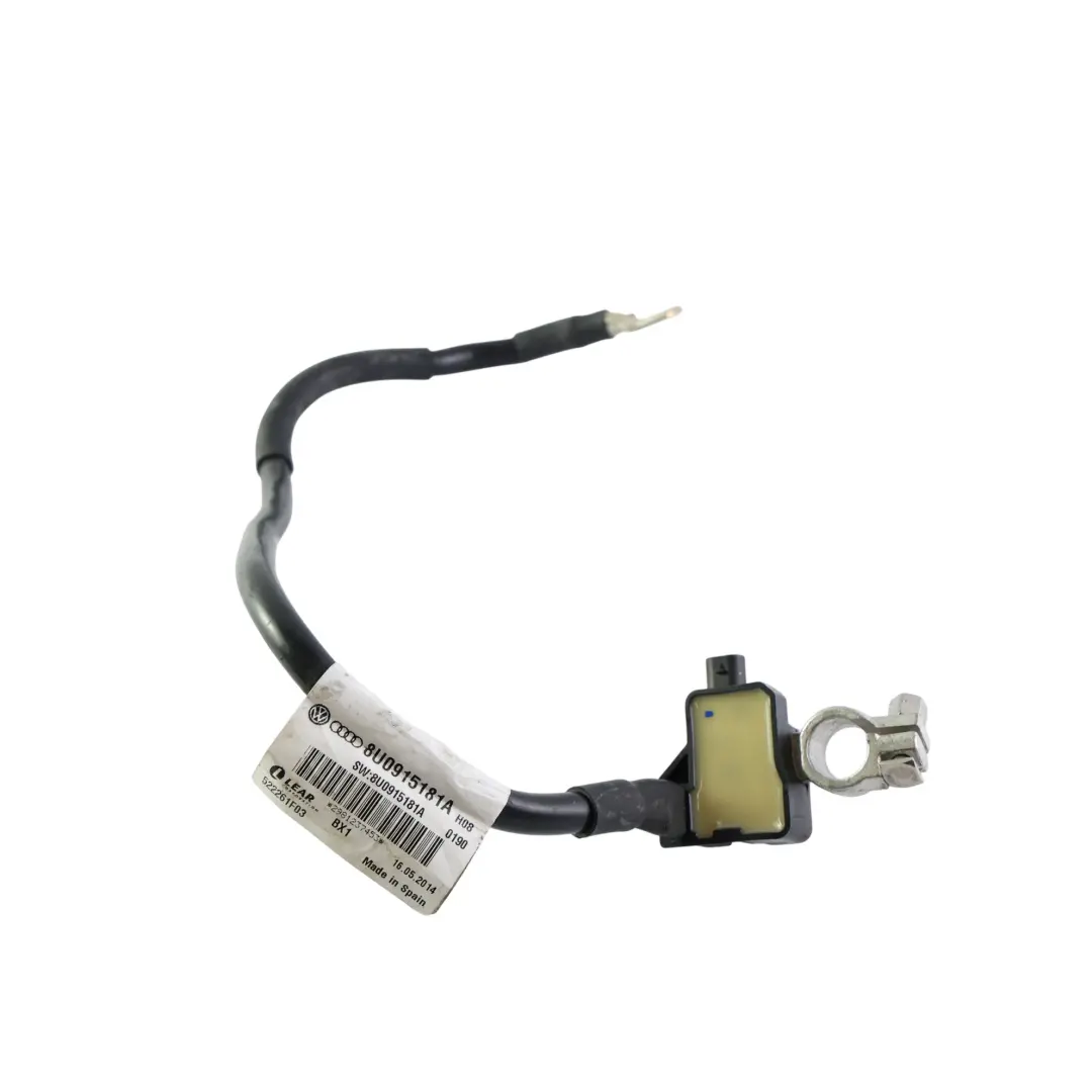 RSQ3 8U Cable Negativo Batería 2.5 TFSI para Audi con número de pieza 8U0915181A Audi RSQ3 8U Cable Negativo Batería 2.5 TFSI - SKU 8U0915181A - Número de pieza 8U0915181A