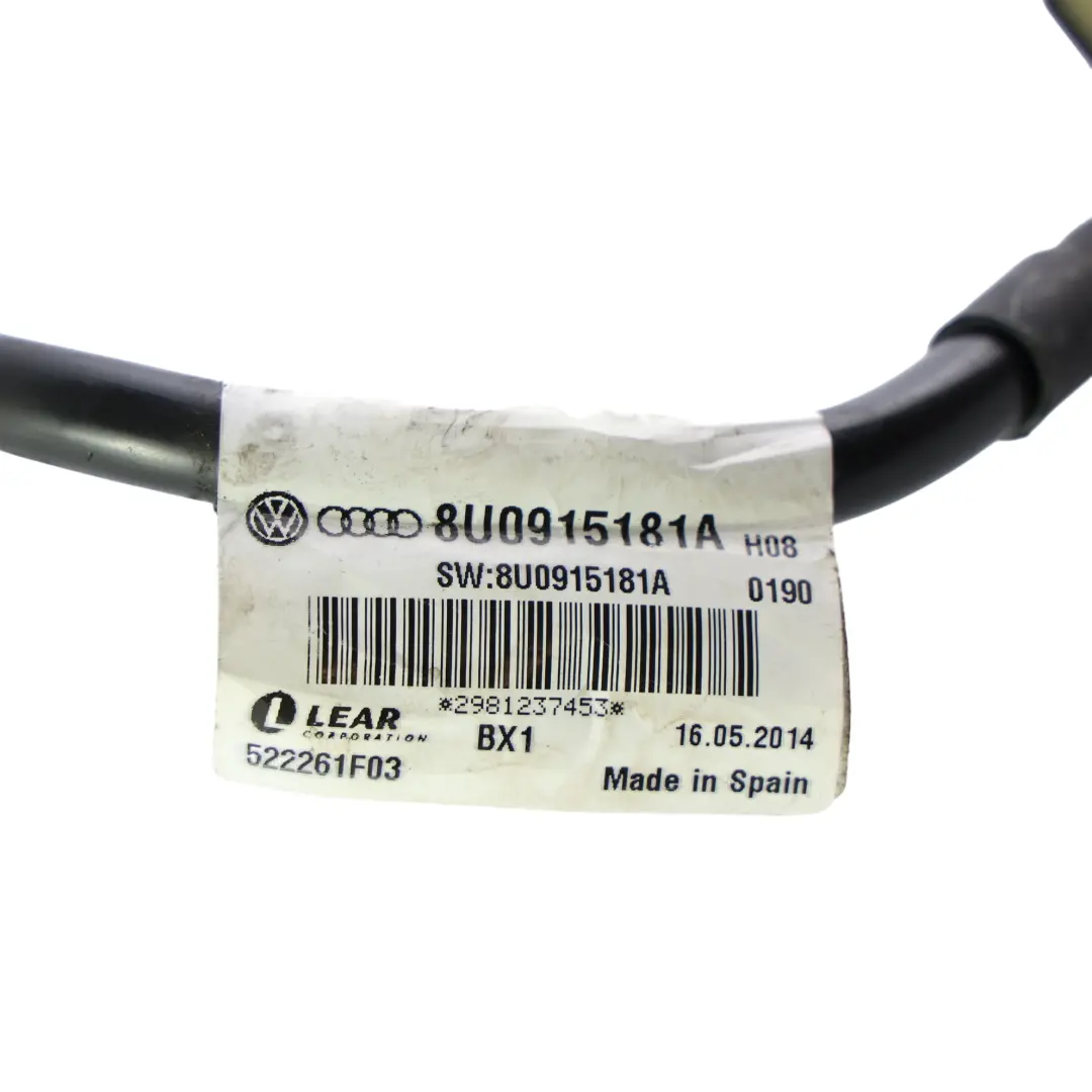 Audi RSQ3 8U Negative Minus - Battery Wiring Cable Loom 2.5 TFSI - SKU 8U0915181A - Part number 8U0915181A