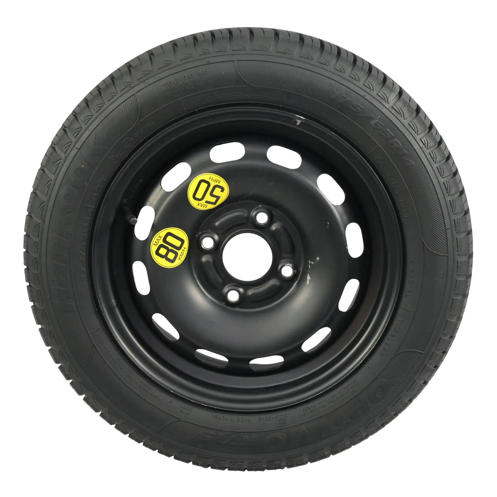 Ford Fiesta Mk7 Spare Wheel 14" 5,5J ET:37,5 Tyre 175/65 Hankook 8V21BB-12290
