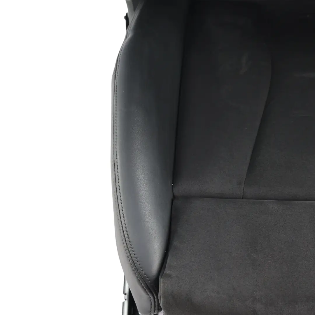 Front Seat Left N/S Black Leather Cloth Fabric Alcantara to Audi A3 8V with Part number 8V4881805F Audi A3 8V Front Seat Left N/S Black Leather Cloth Fabric Alcantara - SKU 8V4881805F - Part number 8V4881805F