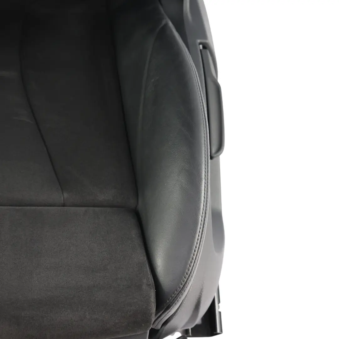Front Seat Left N/S Black Leather Cloth Fabric Alcantara to Audi A3 8V with Part number 8V4881805F Audi A3 8V Front Seat Left N/S Black Leather Cloth Fabric Alcantara - SKU 8V4881805F - Part number 8V4881805F