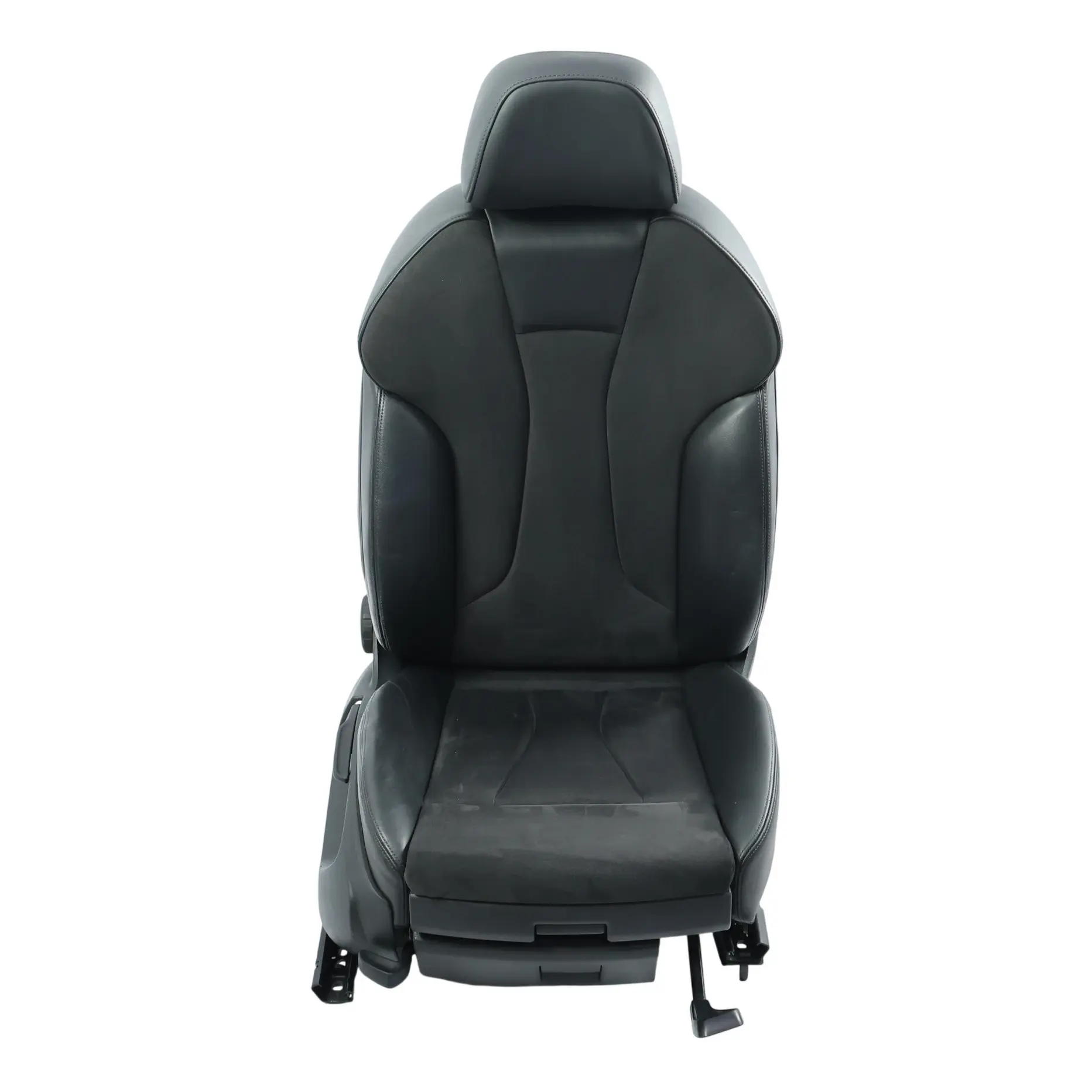 Audi A3 8V Front Seat Right O/S Black Leather Cloth Fabric Alcantara