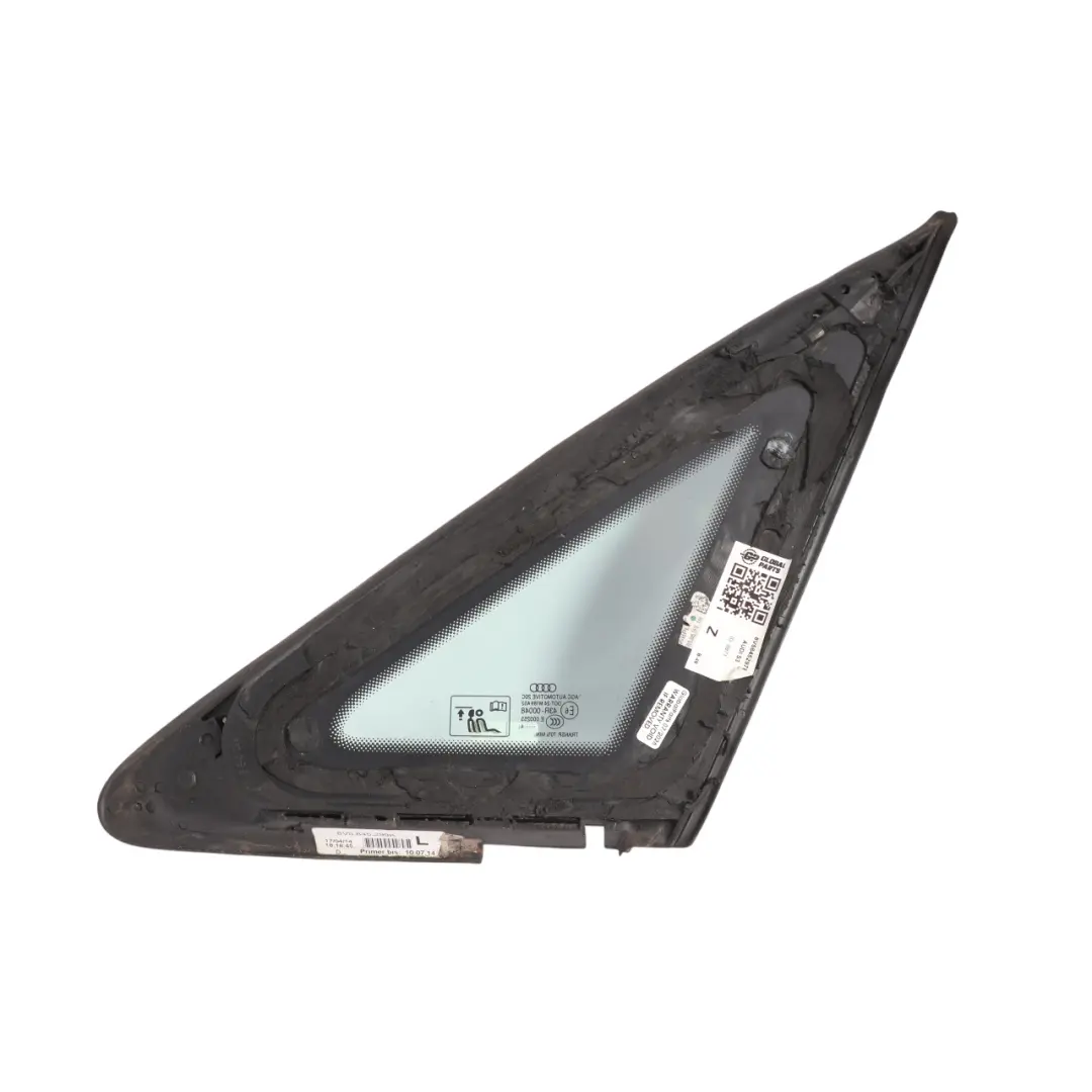 Audi A3 S3 8V Quarter Fixed Window Glass AS2 Rear Left N/S - SKU 8V5845297F - Part number 8V5845297F