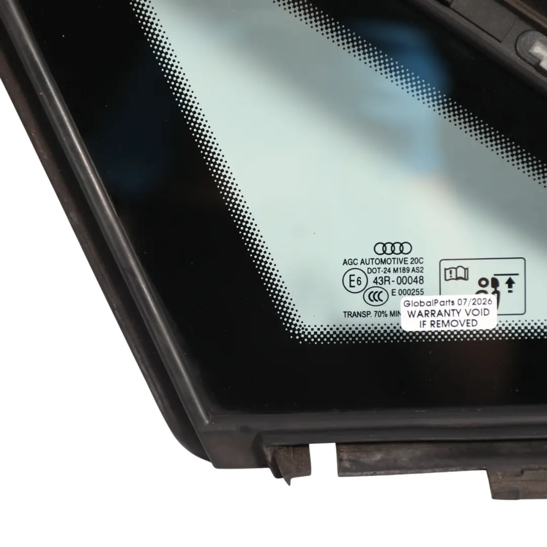 Audi A3 S3 8V Quarter Fixed Window Glass AS2 Rear Left N/S - SKU 8V5845297F - Part number 8V5845297F