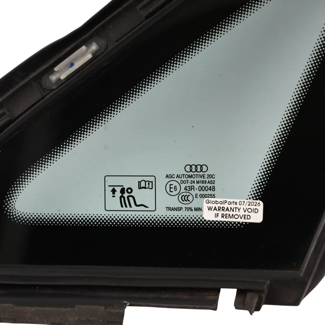 Audi A3 S3 8V Side Window Quarter Glass Rear Right O/S Glazing AS2 - SKU 8V5845298F - Part number 8V5845298F