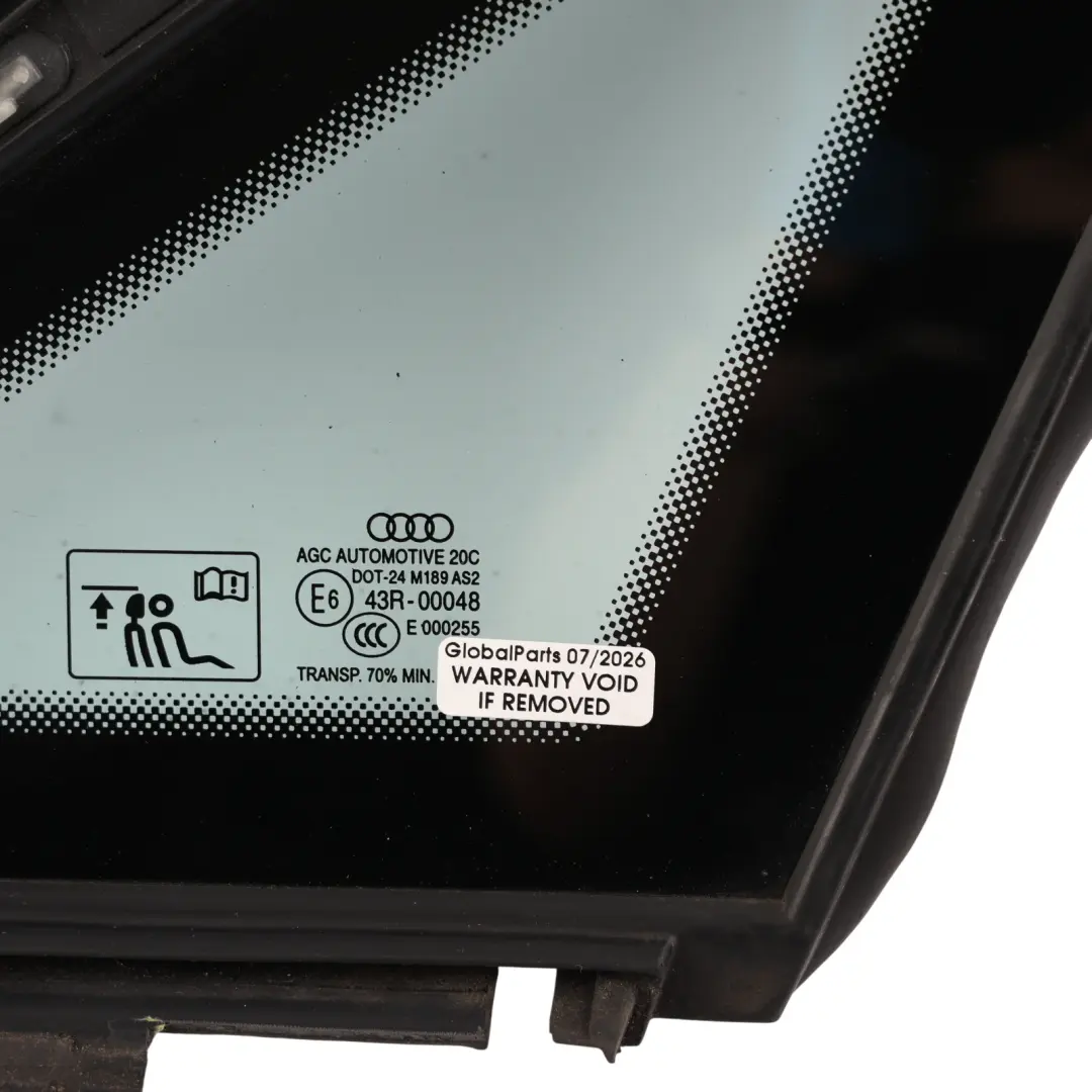 Audi A3 S3 8V Side Window Quarter Glass Rear Right O/S Glazing AS2 - SKU 8V5845298F - Part number 8V5845298F