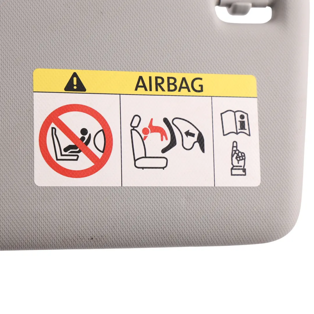 Sun Visor Interior Trim Panel Cover Grey Left N/S to Audi A4 B9 with Part number 8V5857551T Audi A4 B9 Sun Visor Interior Trim Panel Cover Grey Left N/S - SKU 8V5857551T - Part number 8V5857551T
