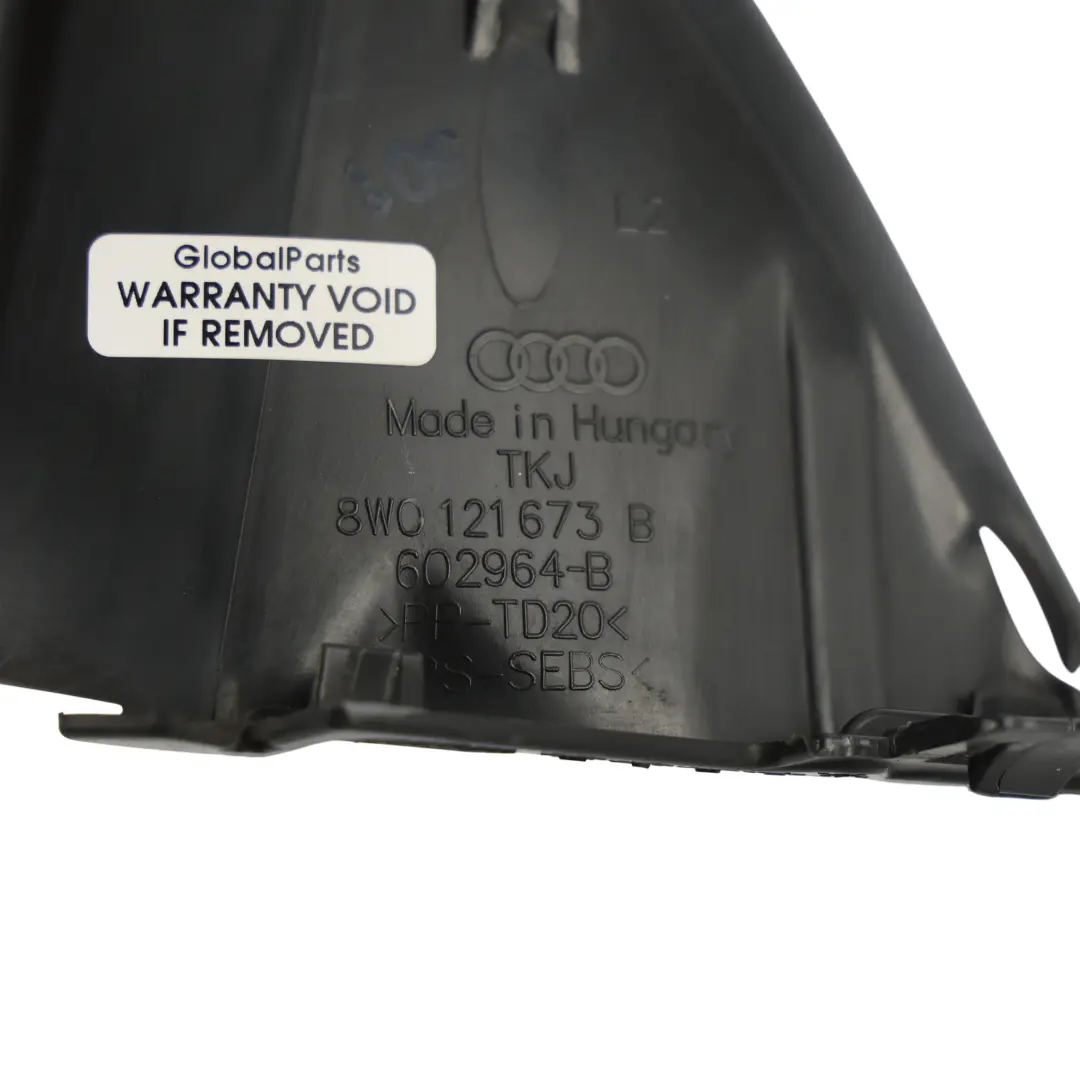 Audi A4 B9 Cubierta Panel Canal Guía Aire Radiador Izquierdo - SKU 8W0121673B - Número de pieza 8W0121673B