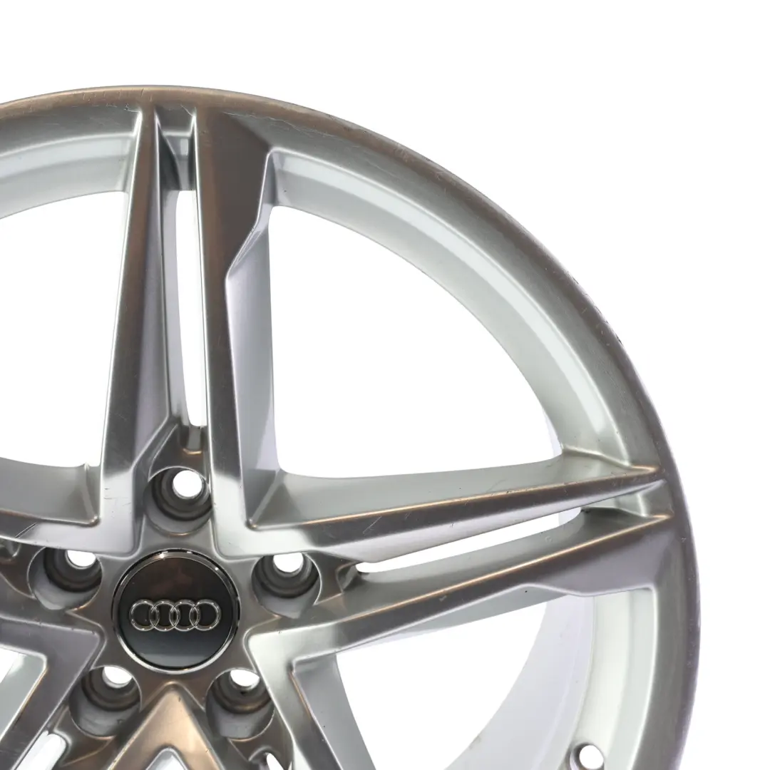Alloy Wheel Rim Silver 18" 8.5J ET:29 5 Double Spoke to Audi A5 S5 F5 with Part number 8W0601025DE Audi A5 S5 F5 Alloy Wheel Rim Silver 18" 8.5J ET:29 5 Double Spoke - SKU 8W0601025DE-11 - Part number 8W0601025DE