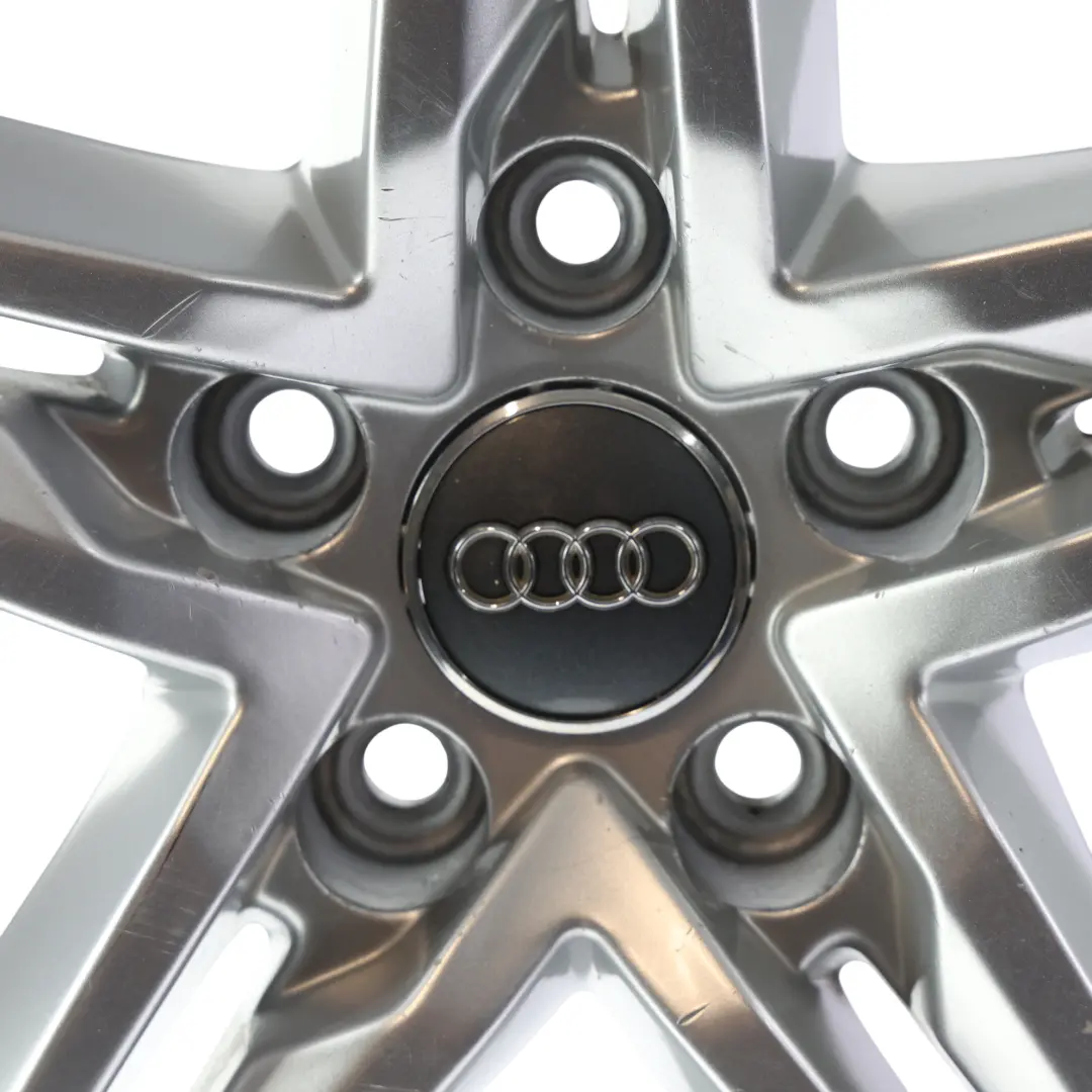 Audi A5 S5 F5 Alloy Wheel Rim Silver 18" 8.5J ET:29 5 Double Spoke - SKU 8W0601025DE-11 - Part number 8W0601025DE