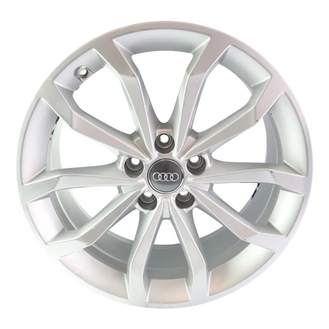Audi A4 B9 Felga Aluminiowa Srebrna 18" 8J ET40 5x112 - SKU 8W0601025H-1 - Numer Części 8W0601025H
