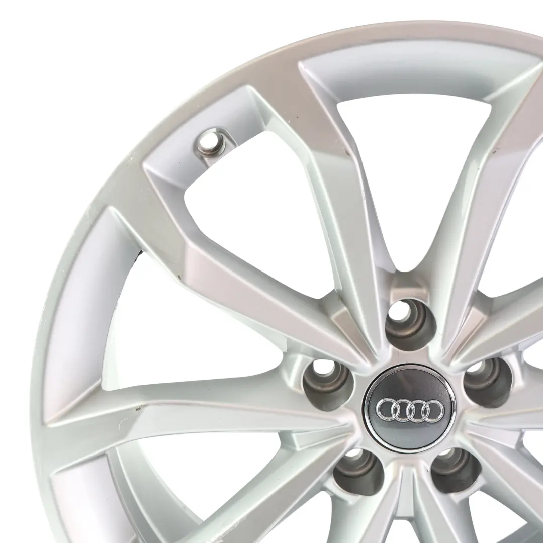 Audi A4 B9 Silver Alloy Wheel Rim 18" 8J ET:40 5x112 - SKU 8W0601025H-1 - Part number 8W0601025H