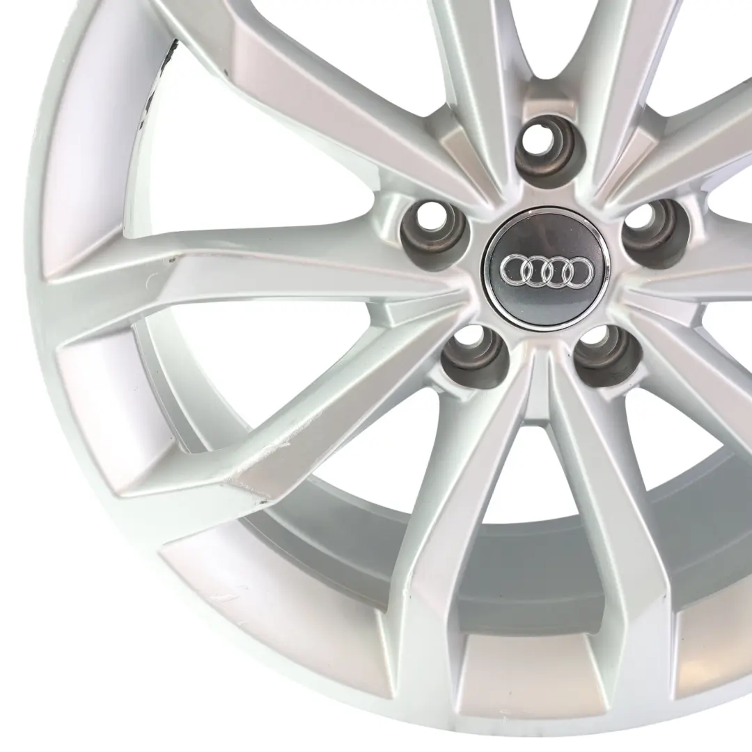 Audi A4 B9 Silver Alloy Wheel Rim 18" 8J ET:40 5x112 - SKU 8W0601025H-1 - Part number 8W0601025H