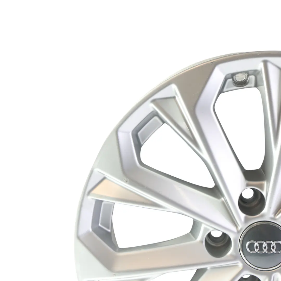 Audi A4 B9 8W Silver Wheel Alloy Rim 17" 7J ET:38 10-Spoke - SKU 8W0601025L-4 - Part number 8W0601025L