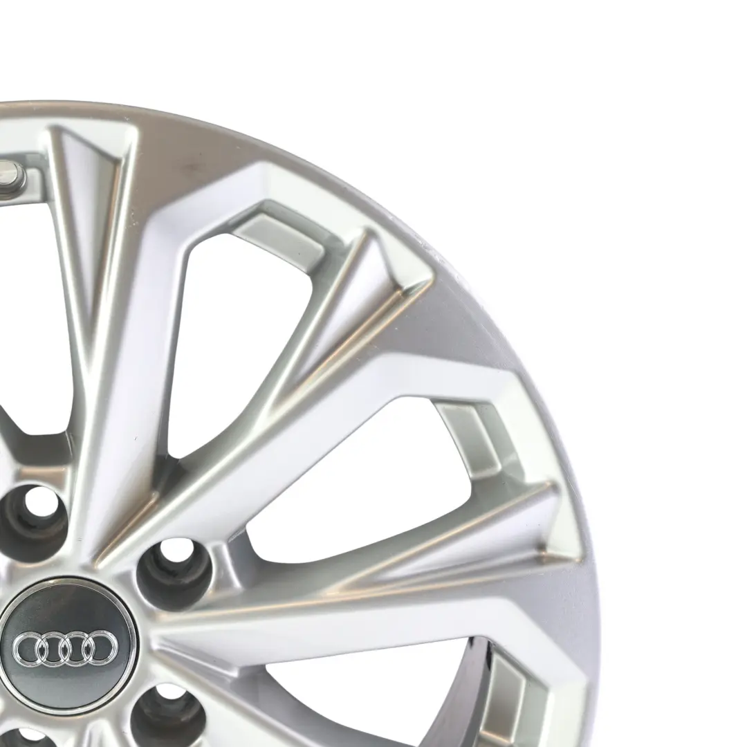Audi A4 B9 8W Silver Wheel Alloy Rim 17" 7J ET:38 10-Spoke - SKU 8W0601025L-4 - Part number 8W0601025L