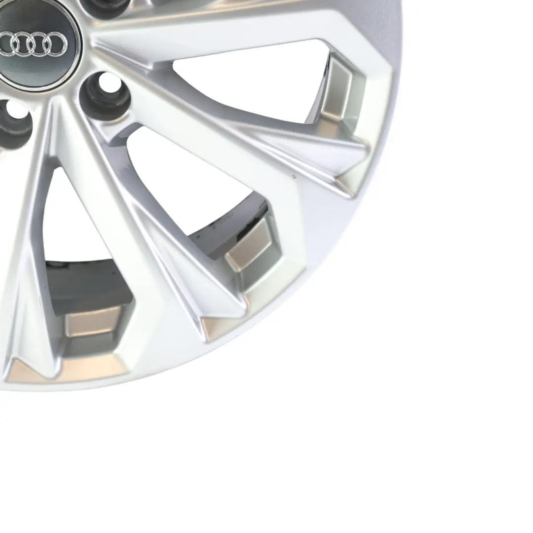 Audi A4 B9 8W Silver Wheel Alloy Rim 17" 7J ET:38 10-Spoke - SKU 8W0601025L-4 - Part number 8W0601025L