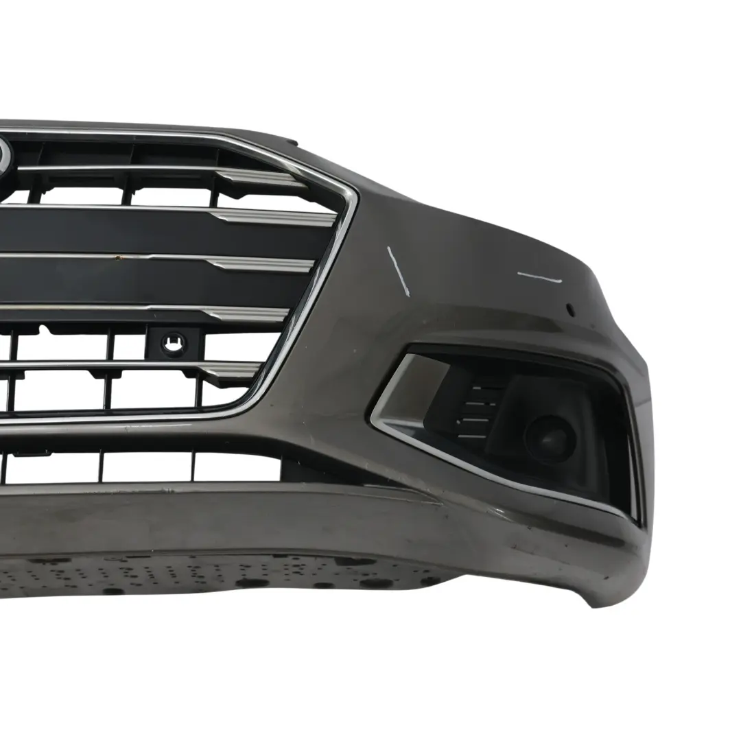 Audi A4 B9 Zderzak Przedni PDC Terra Szary Metaliczny X7H - SKU 8W0807065AT-TEG - Numer Części 8W0807065AT